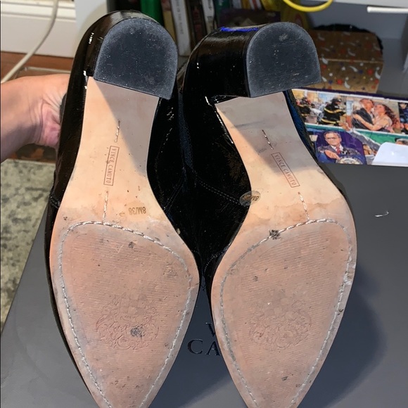 Vince Camuto Patent Leather Booties - Picture 3 of 4